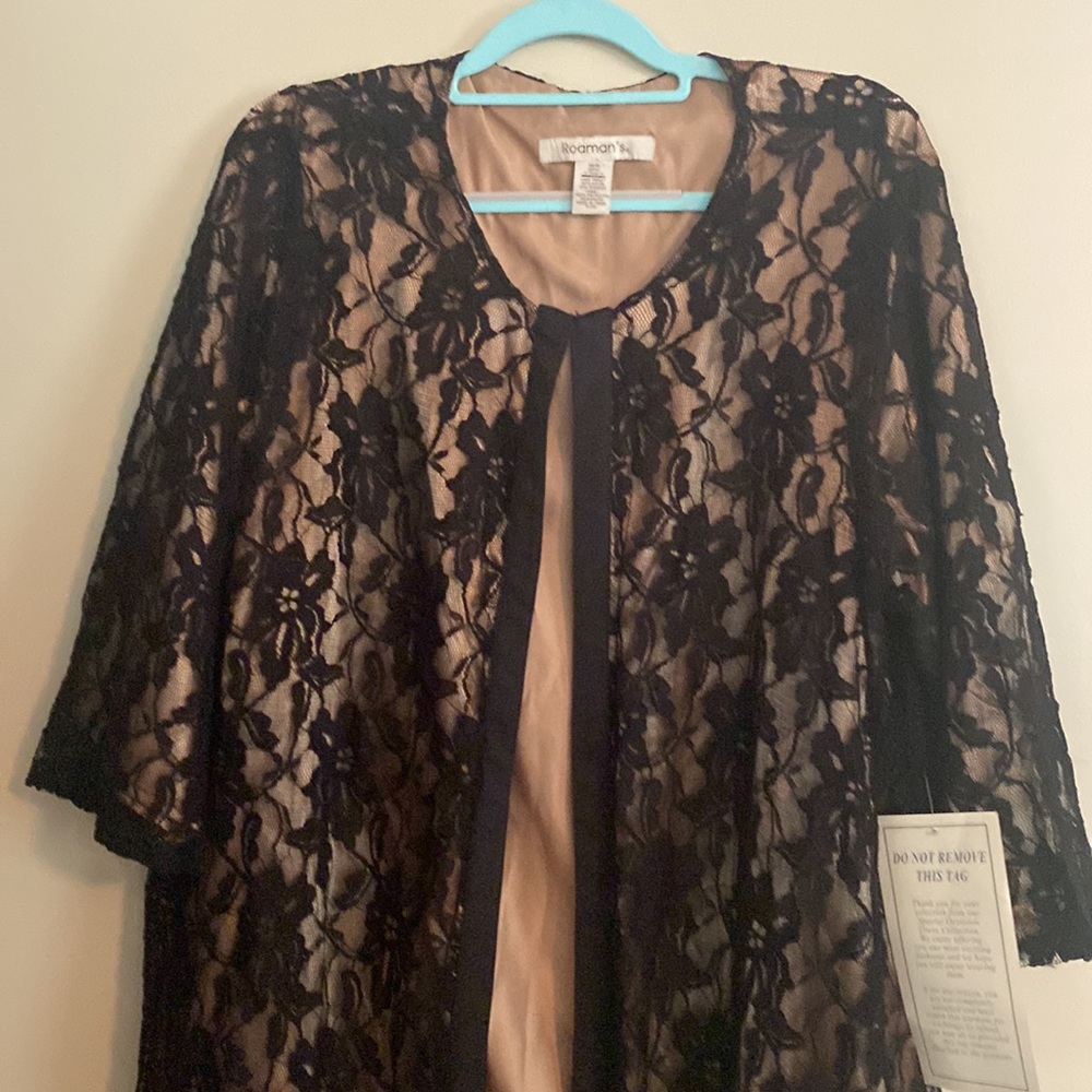 NWT plus size lace jacket